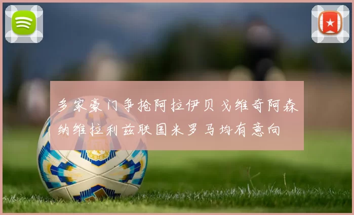 多家豪门争抢阿拉伊贝戈维奇阿森纳维拉利兹联国米罗马均有意向